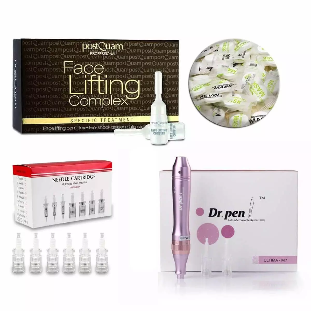 Professional Mesotherapy Facial Care Set with Dr. Pen Dermapen - in Gold or Violet and Lifting Ampoules
