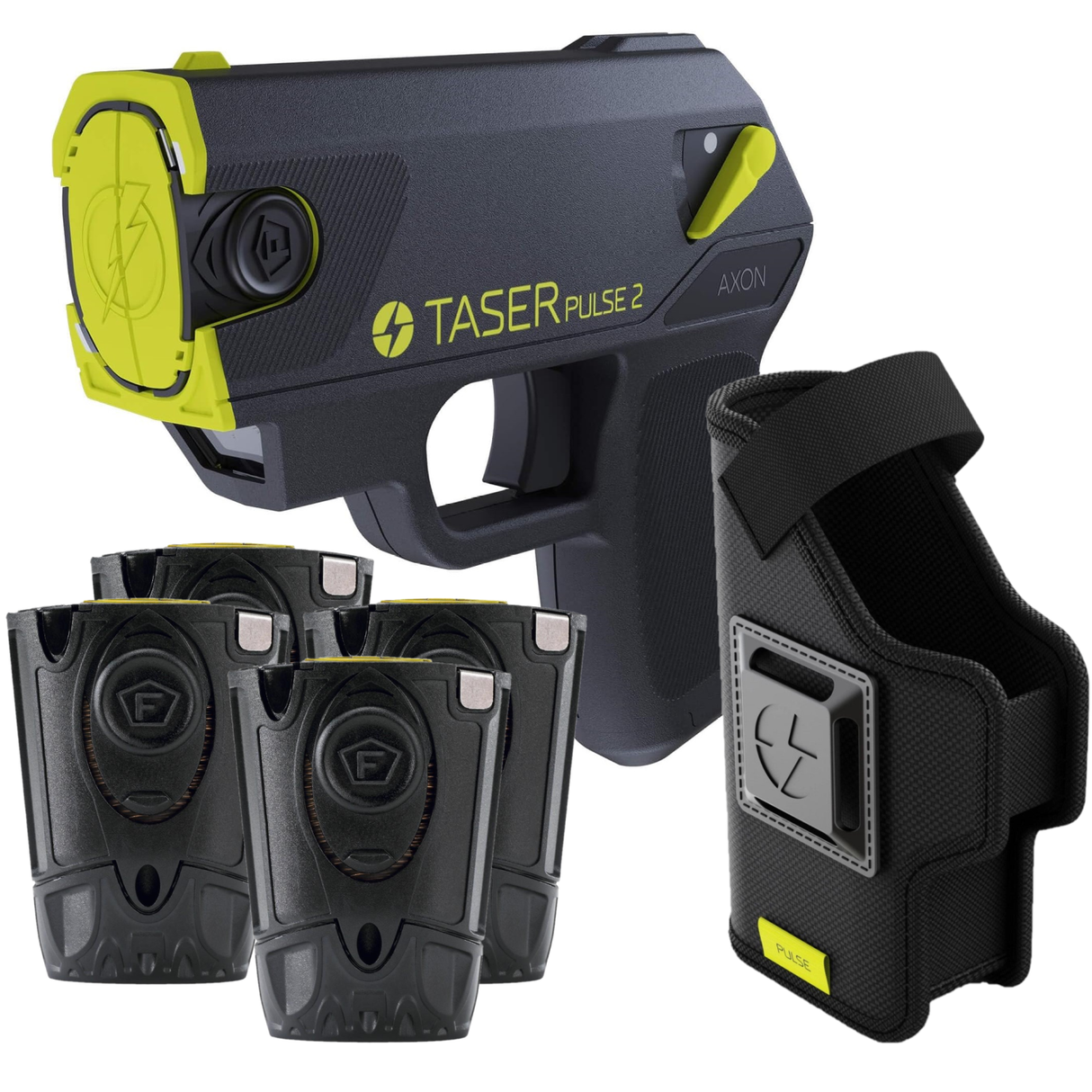 TASER Pulse 2 Weniger lethale kompakte Schuss-Stun-Gun-Bundle-Pack