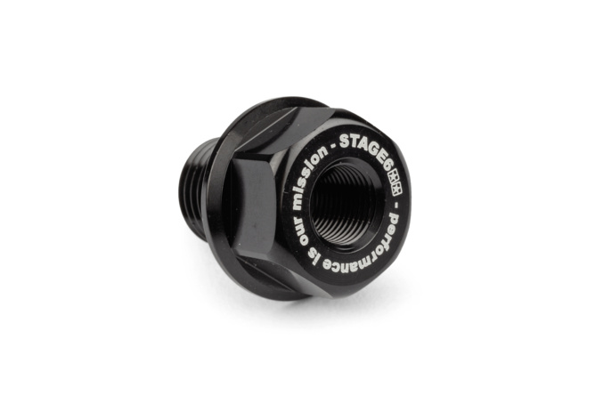 Temperatursensoradapter Stage6 M14x1.5x15mm Derbi Schwarz
