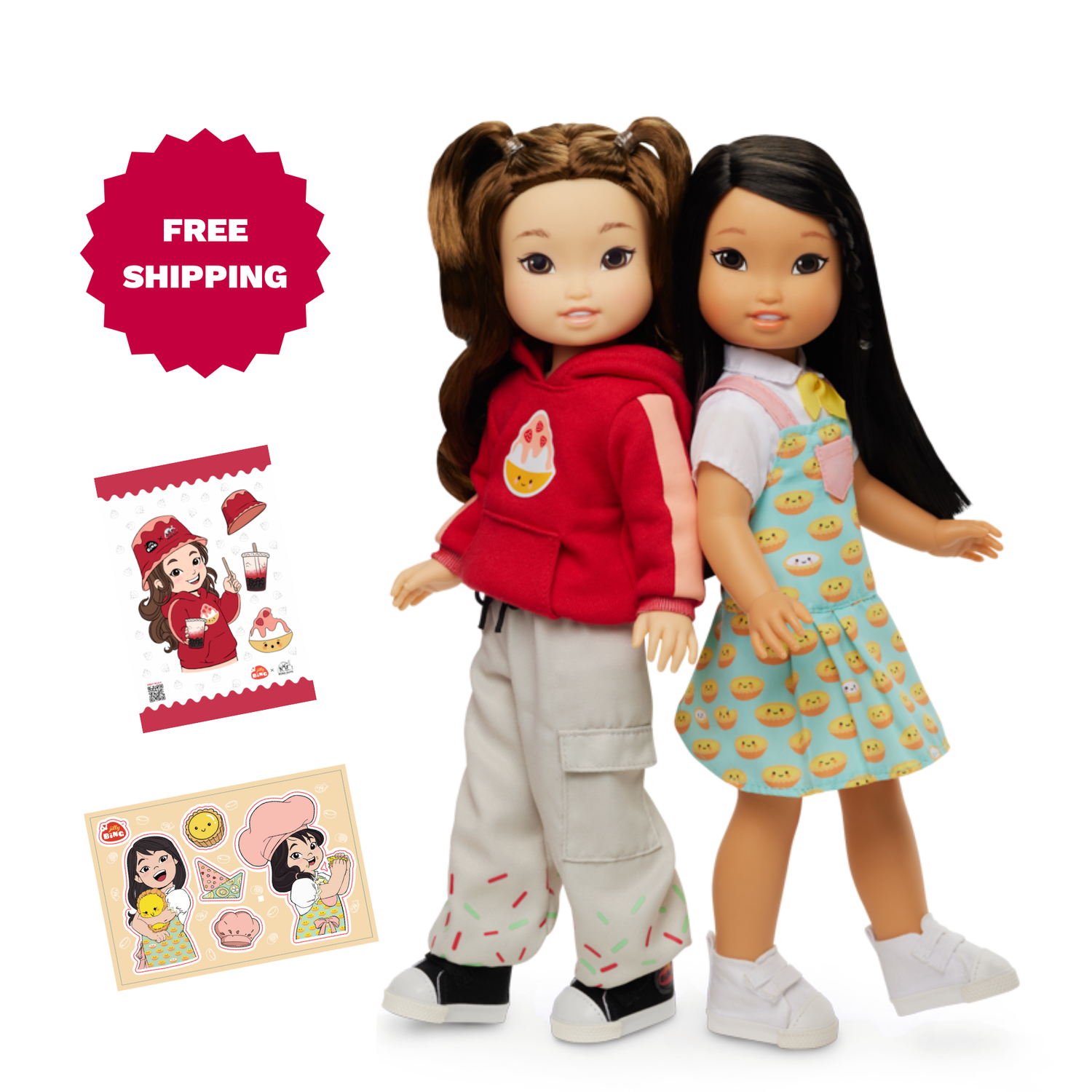 Best Friends Doll Set – Jilly & Riley 14" Asian Dolls