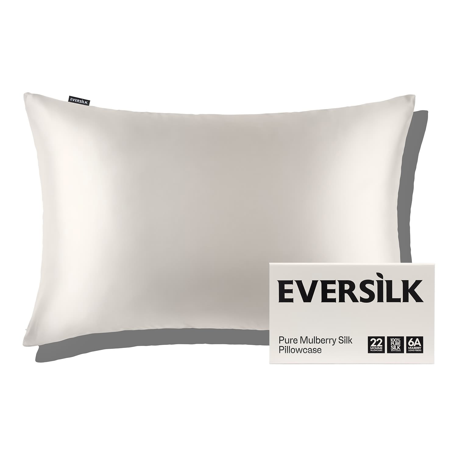 EVERSILK Kopfkissenbezug - Weiß - Standard