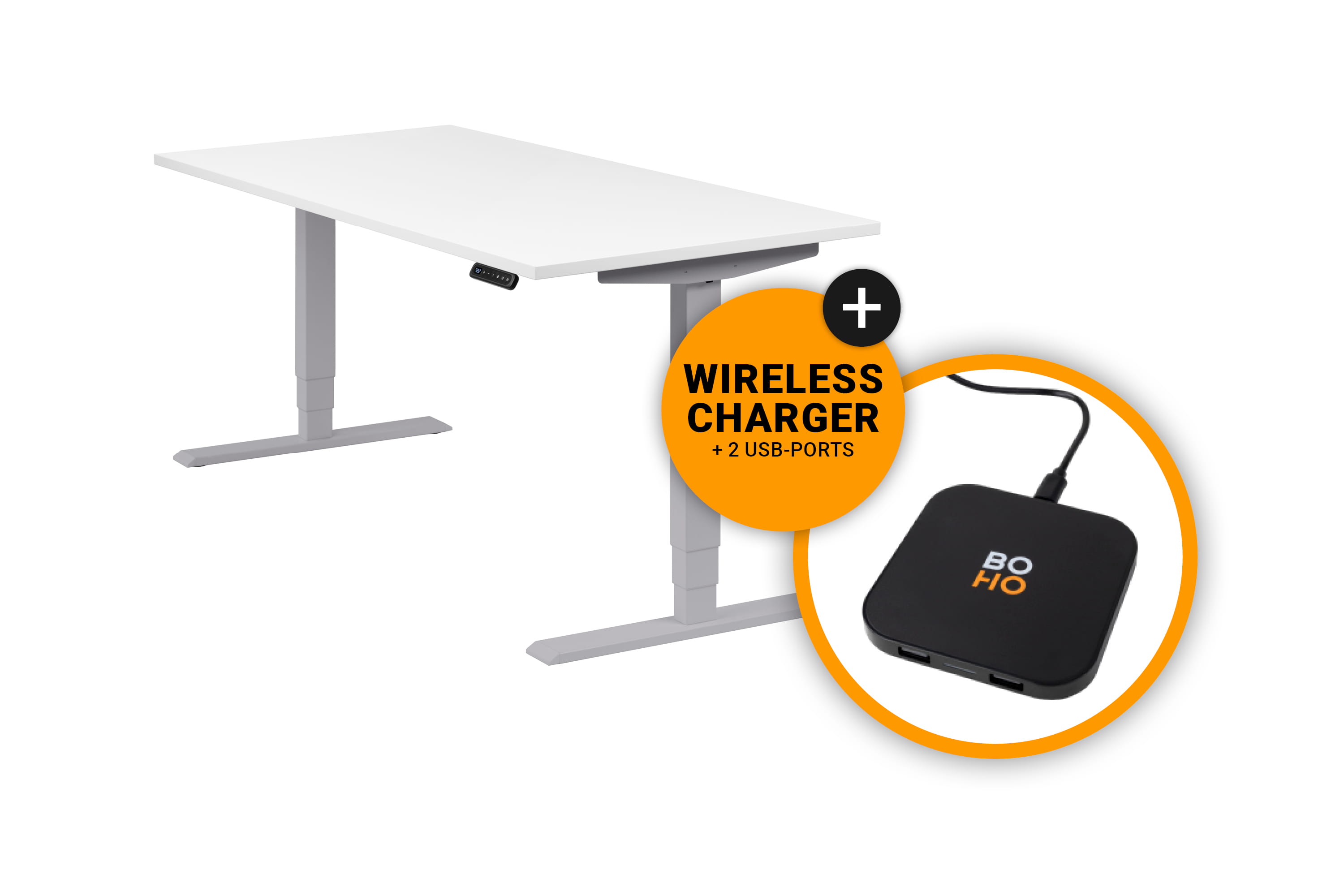 Homedesk mit Tischplatte Melaminharz beschichtet