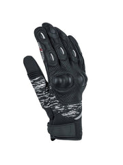 Bering kurze Motorradhandschuhe Ponoka Schwarz Grau
