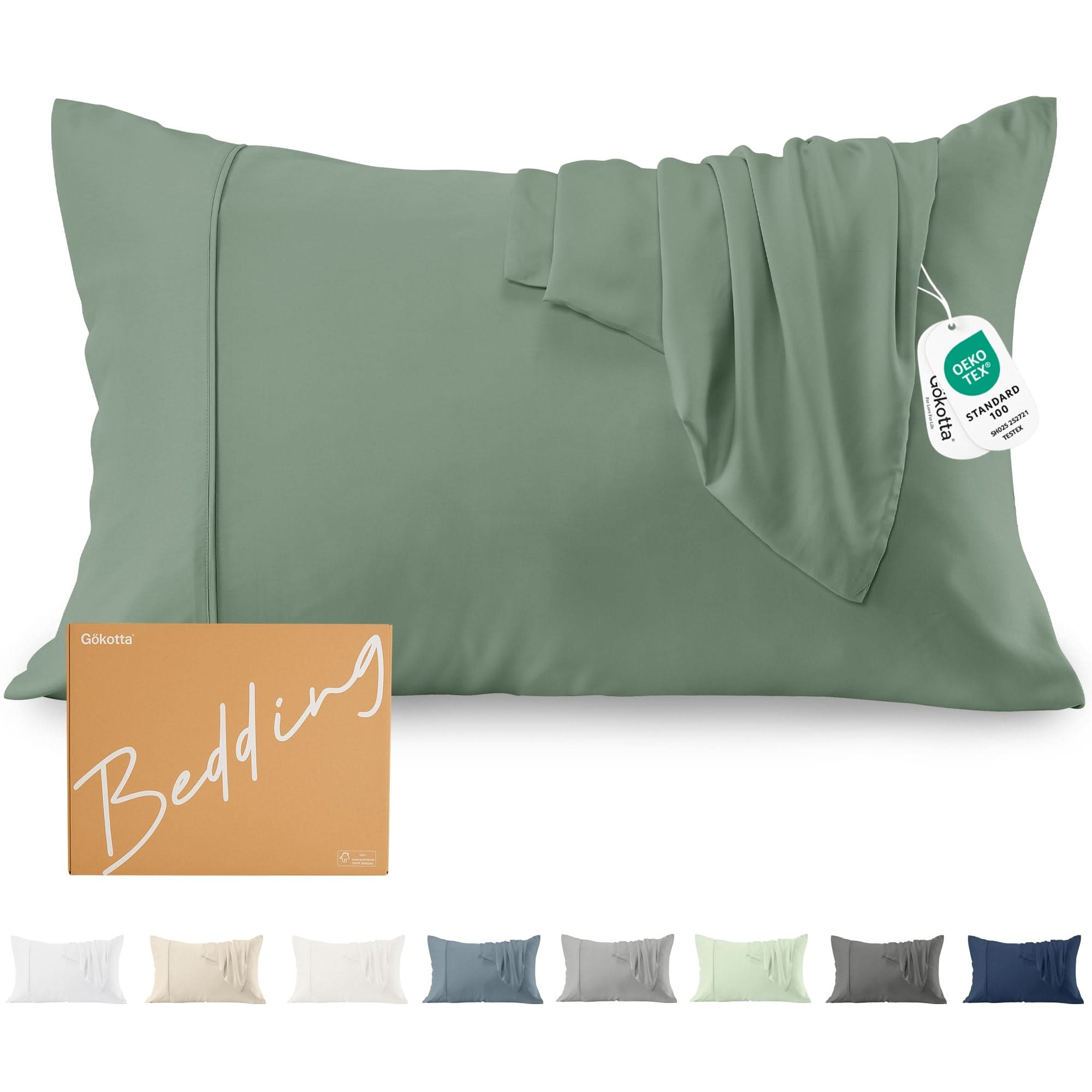 ClassicBreeze™ Bambus Viskose Kissenbezug Set, Grün