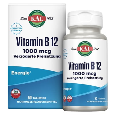 Vitamin B12 1000 mcg KAL - 50 Tabletten