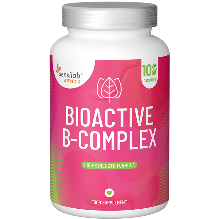 Essentials Bioaktiver B-Komplex, hochdosiert - vegan, 100 Kapseln