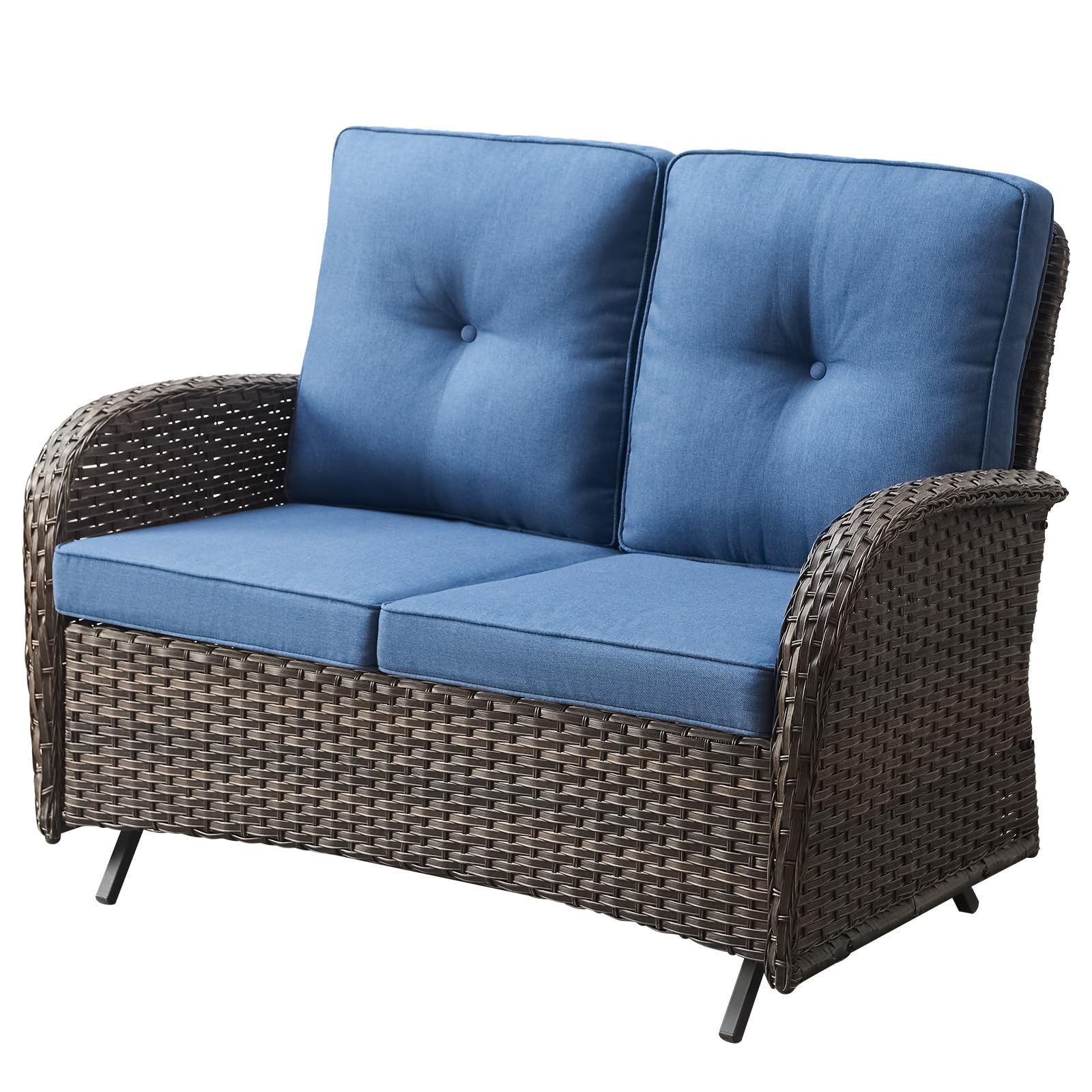 Outdoor Wicker Glider Loveseat, NDS Serie