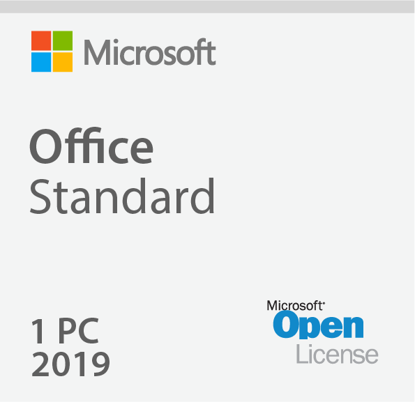 Microsoft Office 2019 Standard Open License, Suitable for Terminal Server, Volume License