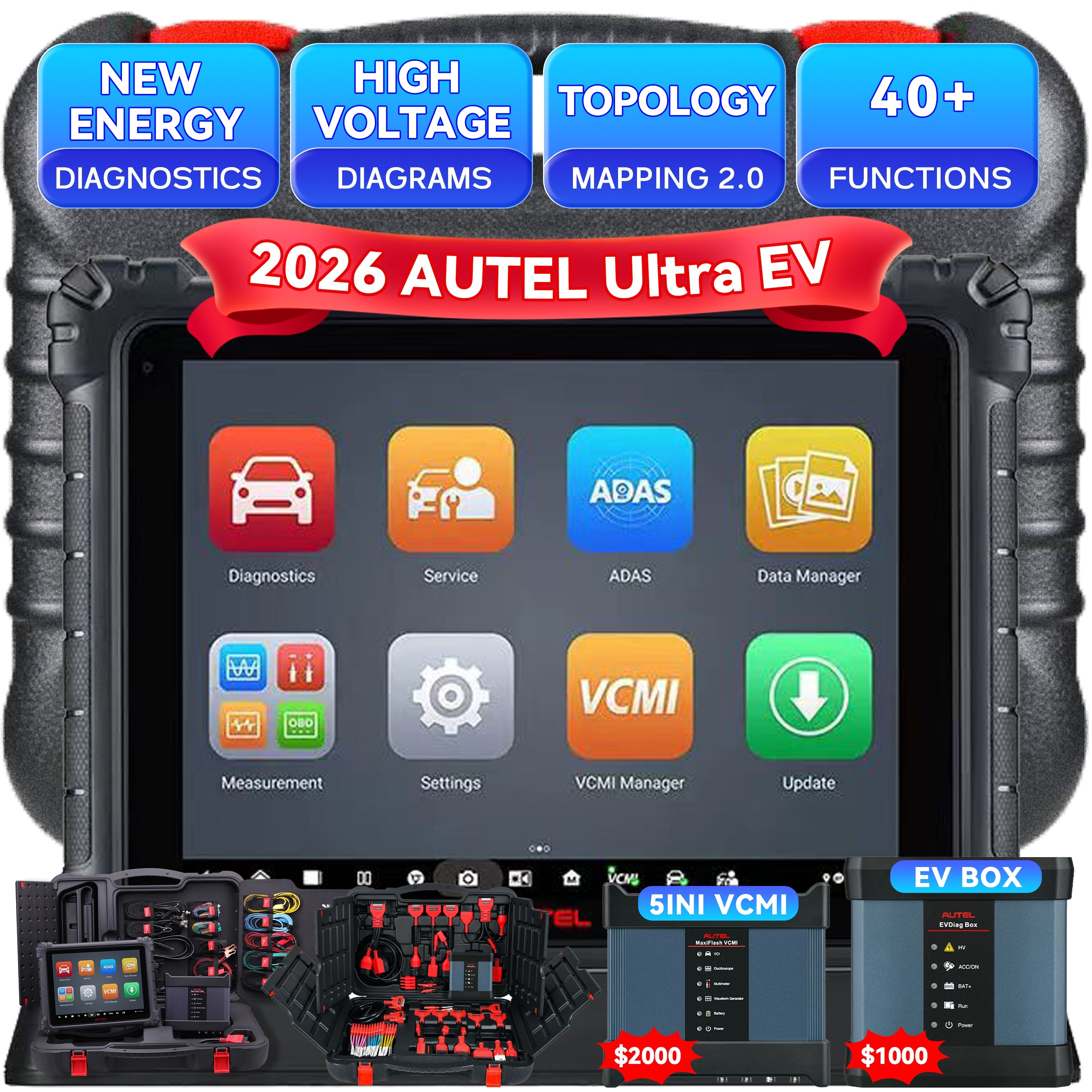 Autel Ultra EV Hochvolt-Systemdiagnose-Scanner | US-Version mit lokaler Garantie und Support