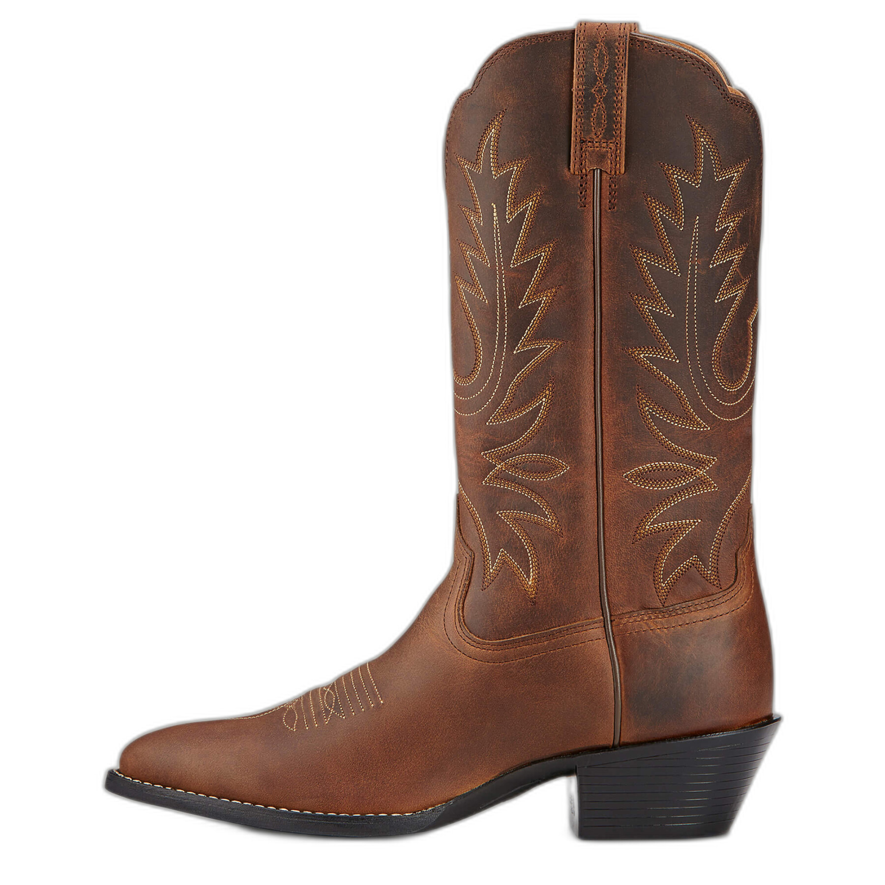 Leather western boots woman Ariat Heritage R Toe