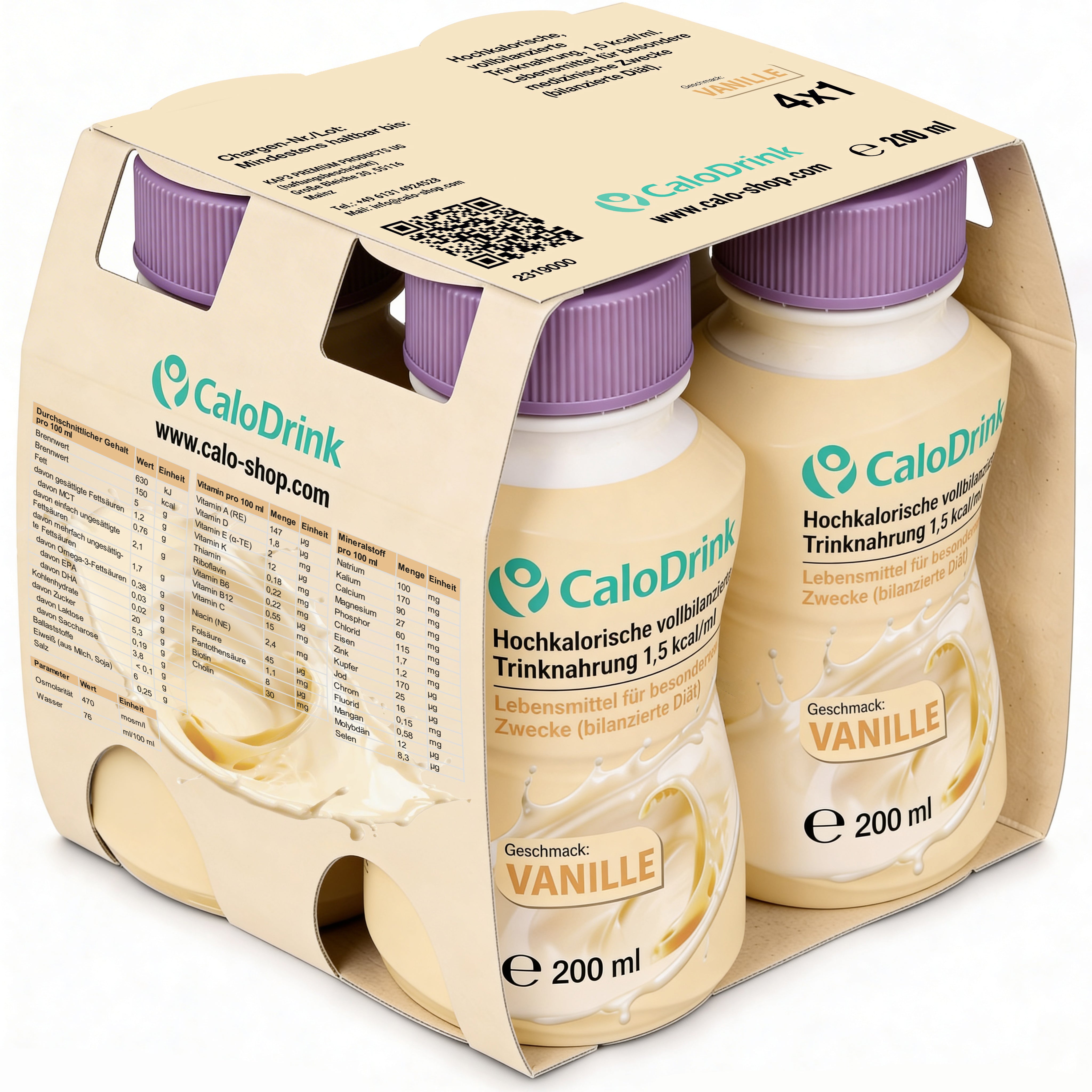 CaloDrink Vanille – Das Energie-Original