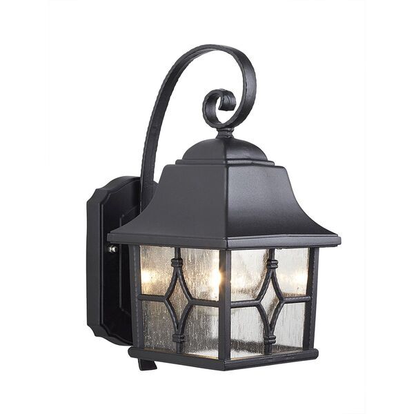 Black outdoor light Rustic IP44 weatherproof KENT