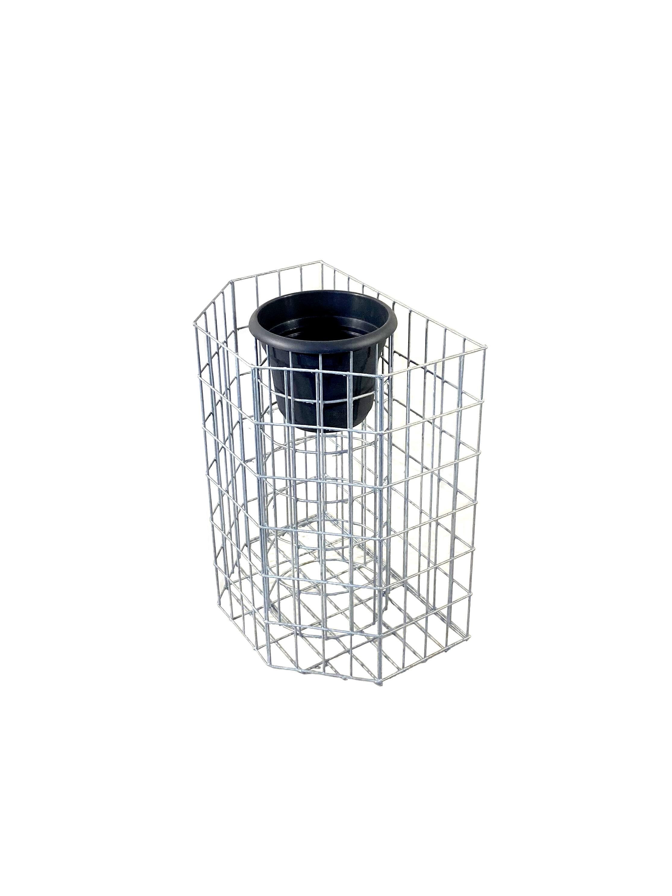Half Octagonal Flower Column - Height 82 cm
