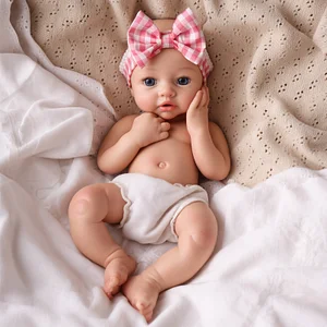 [Retaining Pacifier] Babeside Dolly 12"/16" Realistic Silicone Quiet Baby Little Infant Girl
