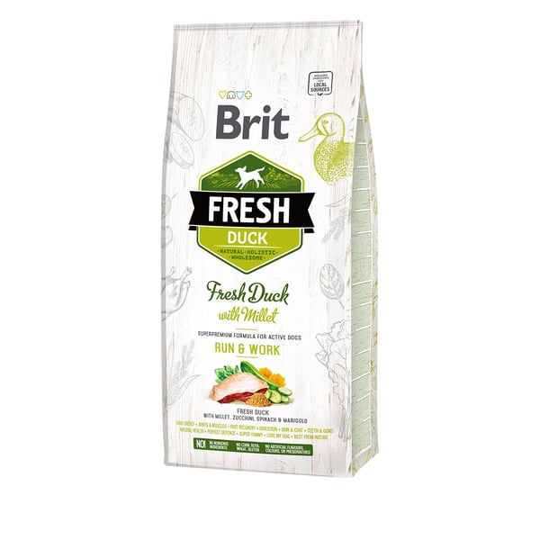 Brit Fresh Dog - Active dogs - Duck - Run & Work