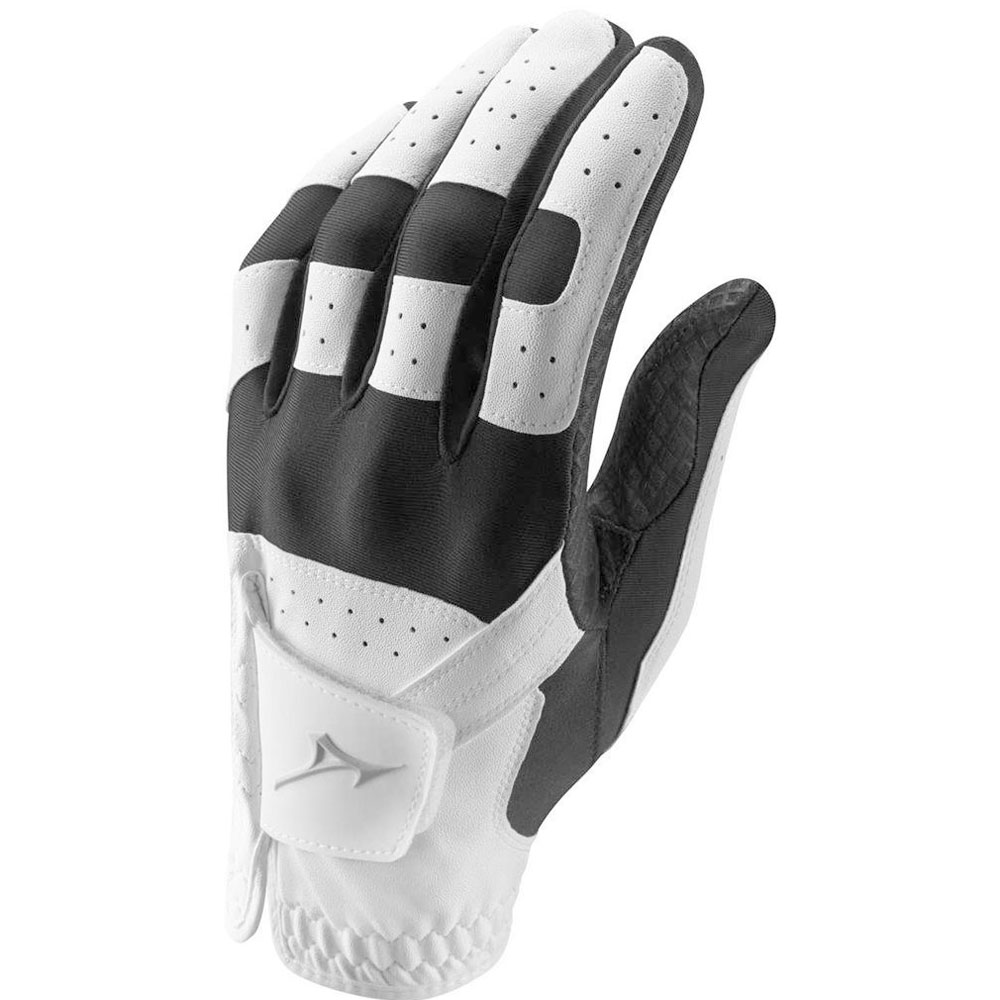 Mizuno Stretch Herren Golfhandschuh schwarz/weiß linke (Rechtshänder) | One Size