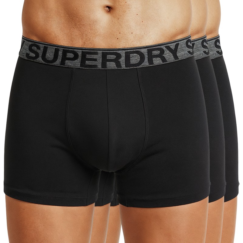 Superdry 3-er Set Trunks Schwarz
