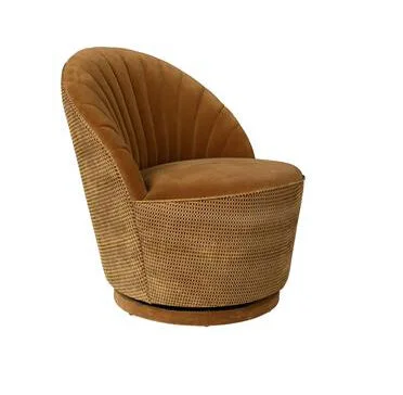 Rotating Lounge Chair "Madison" Whiskey