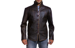 Drakeshire Brown Leather Jacket