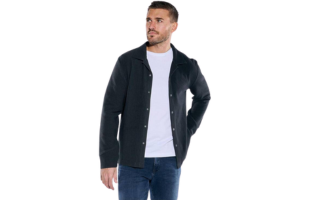 Emilio Adani Men's Long Sleeve Polo Shirt - Black