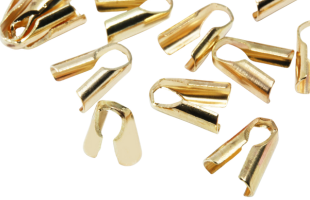 End Caps for Cords up to 3 mm, Rose Gold - 10 Pieces