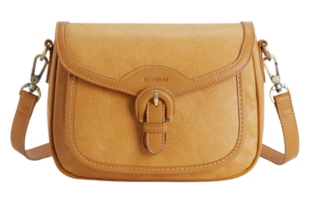 Evelina Washable Paper Vintage Saddle Crossbody