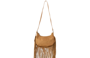 Fame Suede Fringe Crossbody Bag