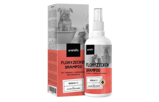 Flea and tick shampoo for dogs and cats