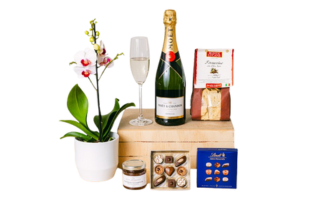 Floral Prestige Orchidee und Champagner