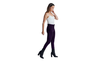 High Waist Cord Pants Model: Nina