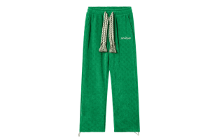 Hoch geschnittene gerade Baumwoll-Sweatpants -1284