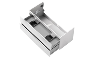 Unterschrank Intarbad Premium als Zubehör für Doppelwaschtisch Richter+Frenzel MyStyle 2.0 131cm vorkonfiguriert