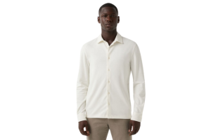 Jersey-Hemd Franz in Off-White
