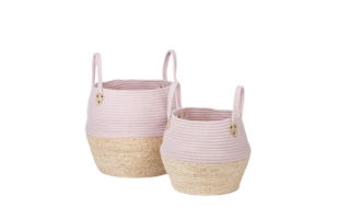 KidsDepot - Set mit 2 Körben, Pink