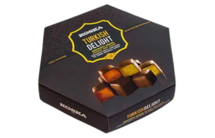 Koska Chocolate Coated Turkish Delight with Lemon and Orange Flavored