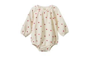 Meadow Romper in Raspberry