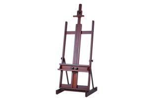 MEEDEN Classic Heavy Duty H-Frame Artist Easel-Dark Walnut-DW01