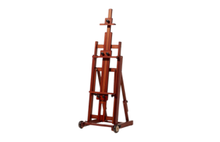 MEEDEN Versatile Studio H-Frame Artist Easel-Dark Walnut-W14