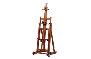 MEEDEN Versatile Studio H-Frame Artist Easel-Walnut-W14