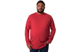 Men+ Langarmshirt, Basic, Rundhals, bis 8 XL