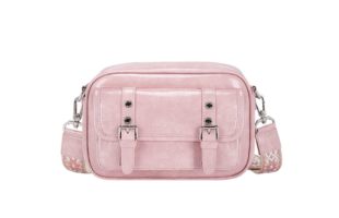 Mia Breiter Tragegurt Vegan Leder Umhängetasche