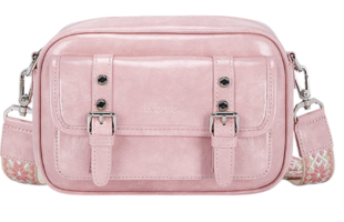 Mia Wide Strap Vegan Leather Crossbody Bag
