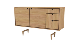 Minimalist Teak Sideboard | Tikamoon Jonak