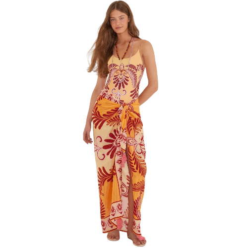 Multicolored Arabesc Sarong