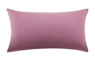Musselin Kissenbezug 40x80 cm in Altrosa von Luxecosy