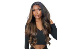 Nadula 7x5 And 13x4 Highlight Balayage Body Wave Lace Front Shadow Root Human Hair Wig Pre Bleached