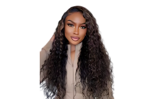 Nadula 7x5 Golden Brown Highlight Wig Water Wave Bye Bye Knots Lace Closure Wig 150% Density