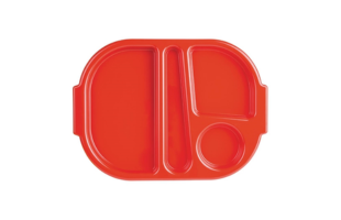 Olympia Kristallon Small Polycarbonate Menu Tray Red 32.2cm (10 pieces)