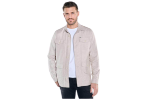 Overshirt with Linen Content