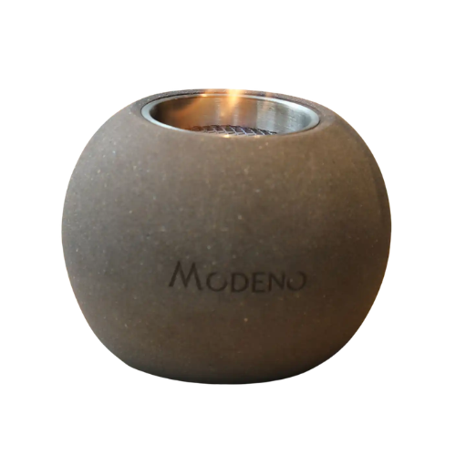 PAFFU Table Fireplace Concrete Look 16.7 x 16.7 cm